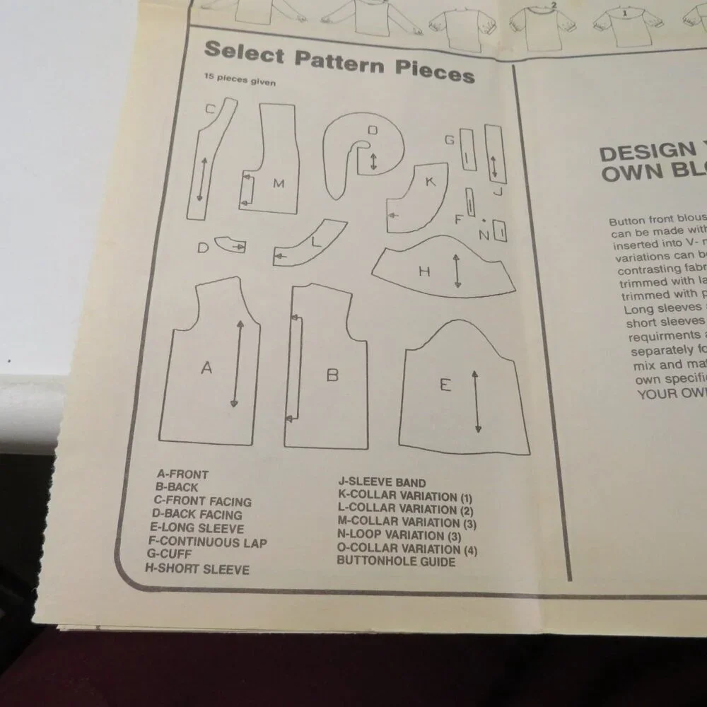 Simplicity 8620 sewing pattern Blouse, Shirt UNCUT Size 18-22